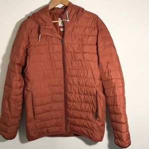Hooded puffer coat